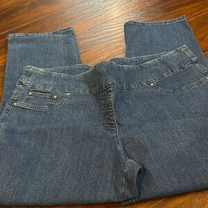 Womens Ruby Rd. Pull On Slimming Stretch Jeans